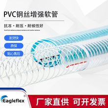 厂家PVC钢丝管大口径塑料透明二次结构泵加厚防爆耐酸碱防冻软管
