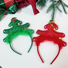 圣诞树发箍 圣诞节装饰 头饰发饰饰品礼物 圣诞头箍可爱拍照道具