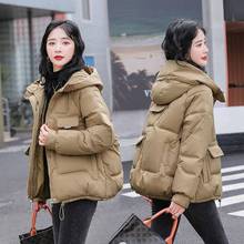 反季棉服女2022爆款冬季新款韩版学生宽松棉衣连帽棉袄外套