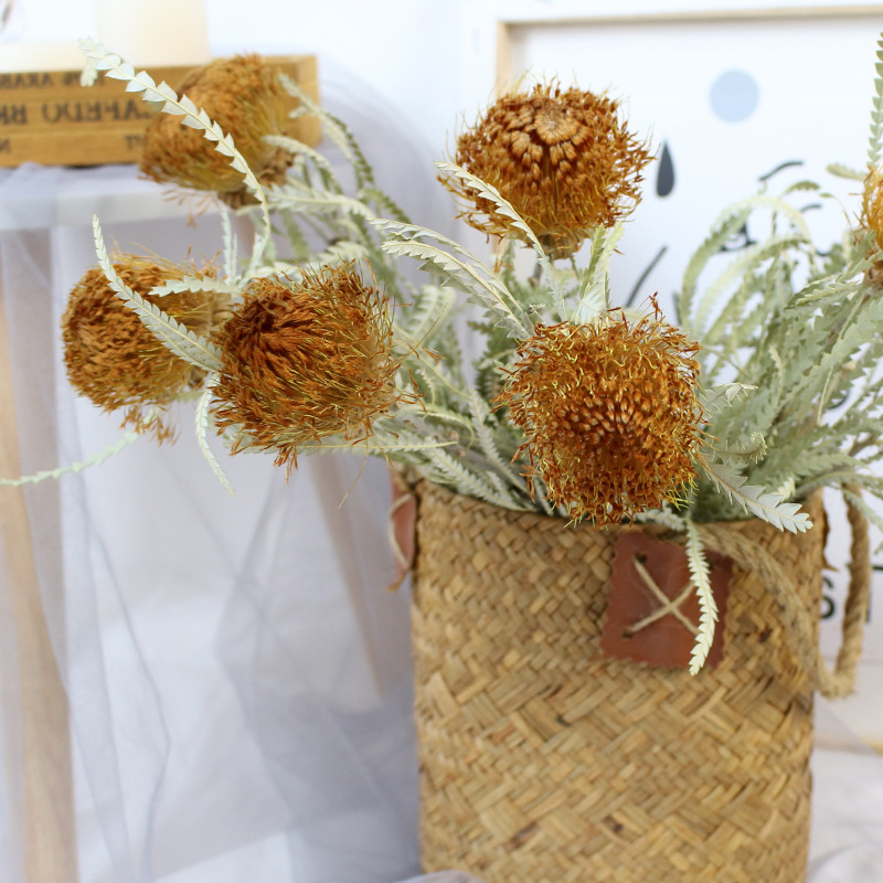 黄金小佛塔干花高端花材家居店铺装饰插花摆设天然真花