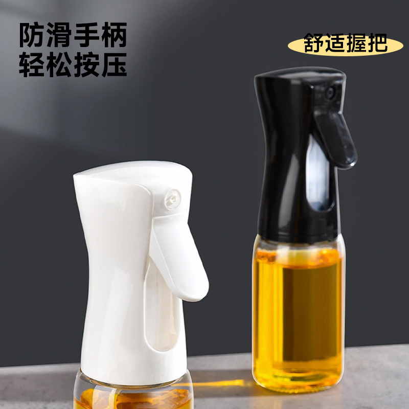 fuel injector glass kitchen food grade atomized thickened air fryer oil dispenser press type olive oil pot