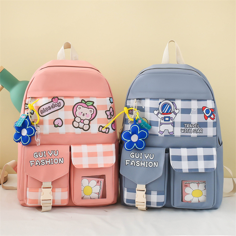 New Arrival Girlish Style Junior High School Student Campus Schoolbag Women's Simple Casual Backpack