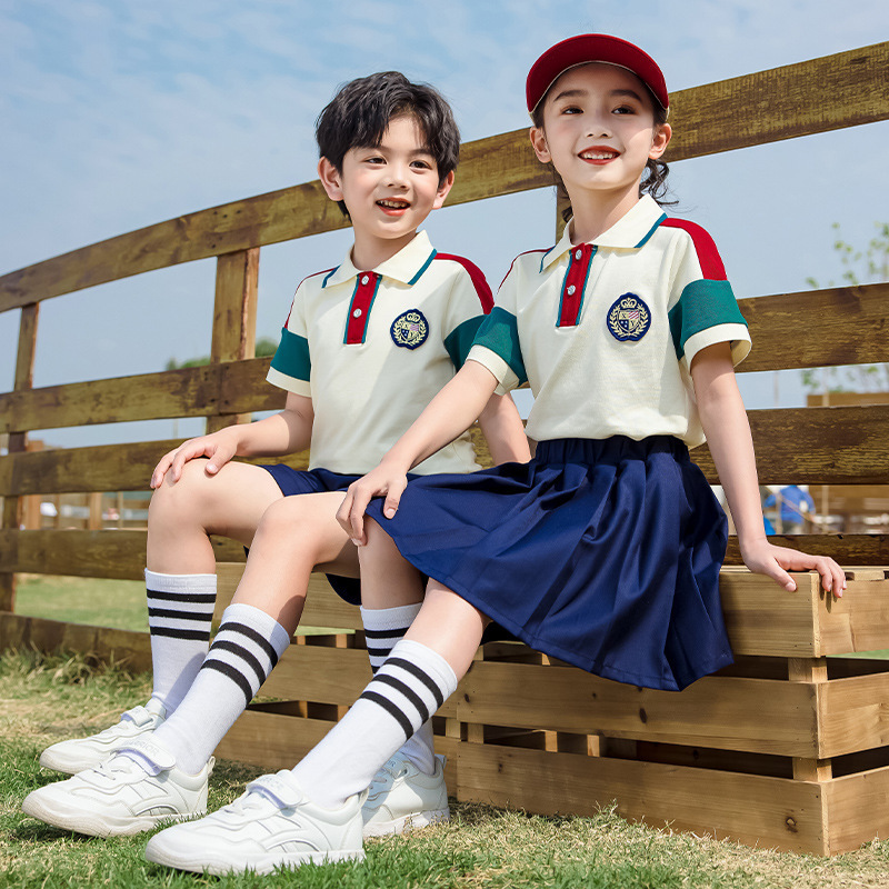 幼儿园园服夏款大班毕业照小学生校服班服套装运动服中学生演出服