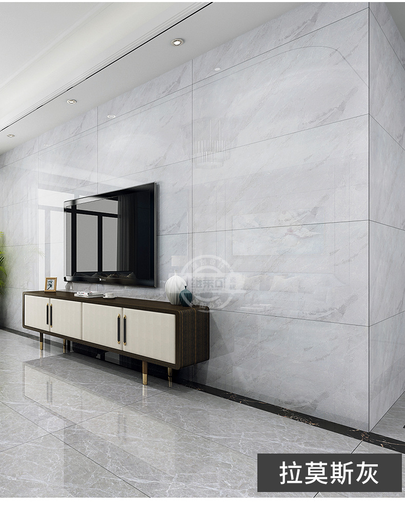 新款通体大理石瓷砖600*1200客厅灰色防滑地砖工程墙砖地板砖大板