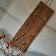 老榆木风化木板简约壁饰创意玄关挂件老木挂匾民宿茶室装饰榆木板
