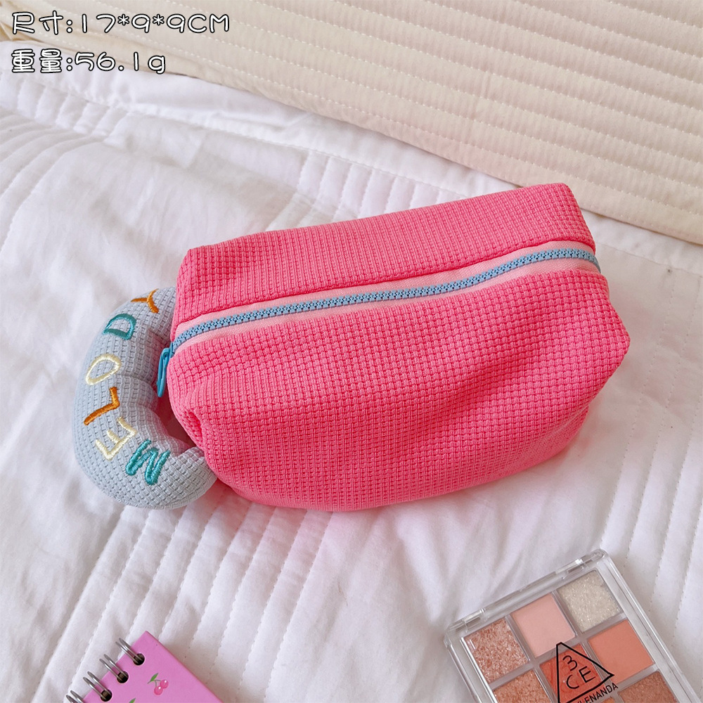 Tengyi Youpin Macaron Color Pencil Case Student Large Capacity Fabric Stationery Case Simple Contrast Color Pencil Box Stationery Box