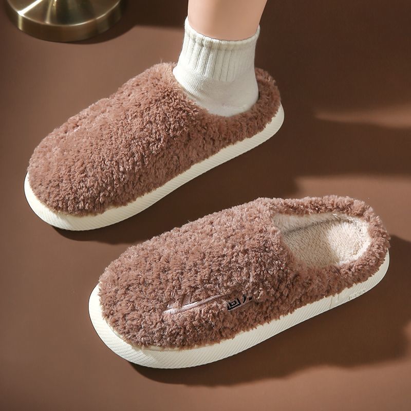 回力棉拖鞋居家棉鞋女士冬季家居平跟保暖厚底棉鞋女款外穿秋冬天