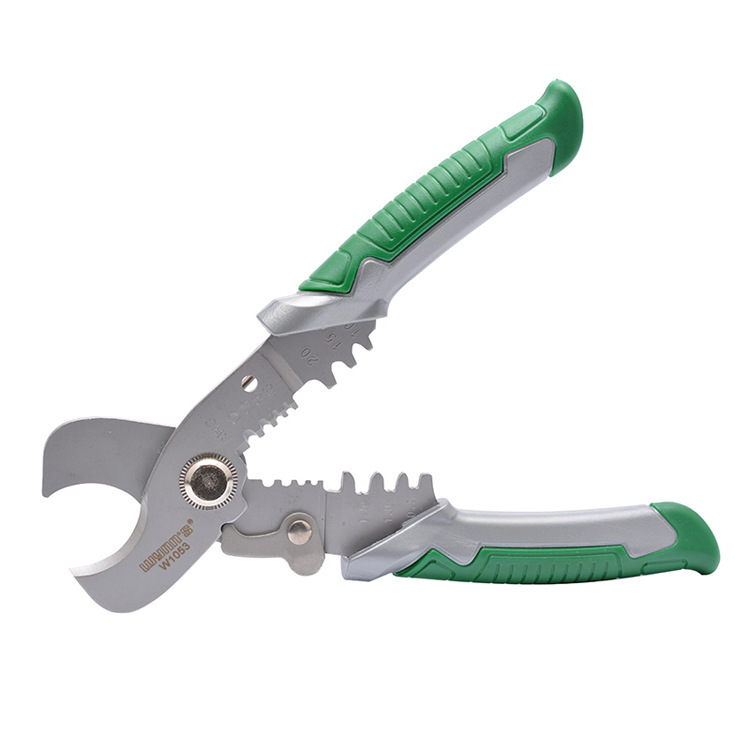 wynns/威力狮 3合1同轴电缆剪 剥线钳 剪线钳 剥皮钳 压线钳w1053