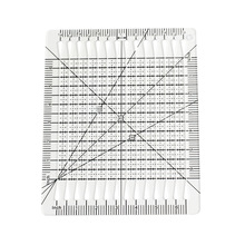 服装裁剪工具DIY缝纫测量工具绘图尺塑料拼布尺 透明方形切割尺