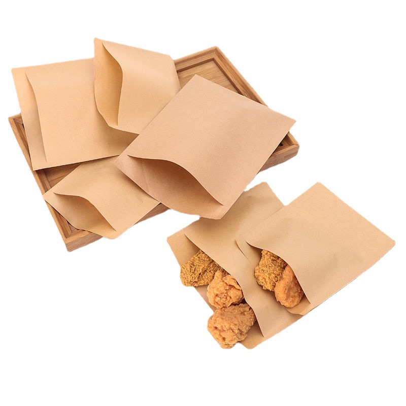 油纸袋牛皮纸食品包装袋一次性小吃打包袋烤手抓煎饼肉夹馍纸袋