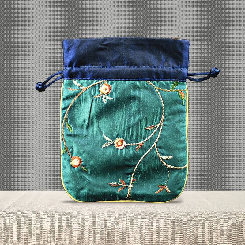 12*15古风高档绣花袋小荷包袋古代钱包复古刺绣小锦囊汉服香囊袋
