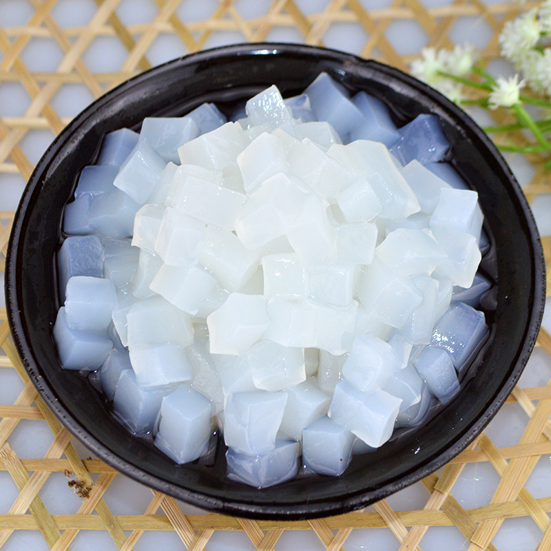 珍珠奶茶店冰沙专用原料桶装原味椰果粒椰果肉水晶果2.5kg装