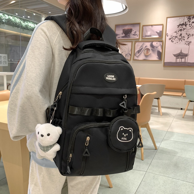 Schoolbag Female Casual Cute Elementary School Studebt Backpack 2024 New Backpack for High School Students