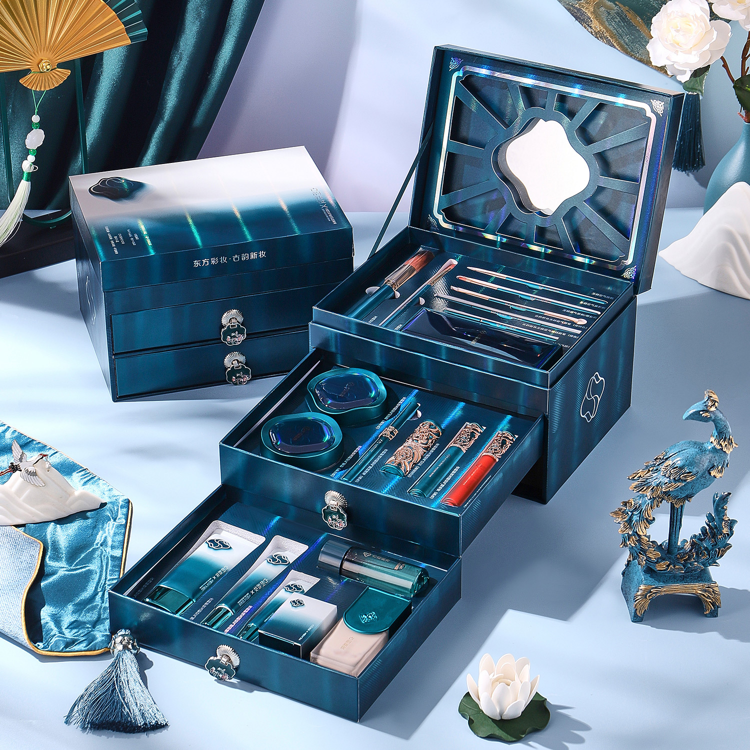 蓓雅斯古韵新妆化妆品礼盒国风彩妆套装情人节送女友生日礼物送礼