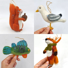 【2024多款】尼泊尔手工艺成品 羊毛毡小鸟挂饰 包包挂件动物玩偶
