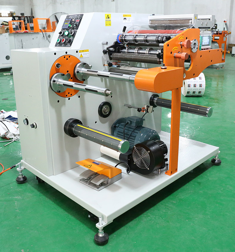 齐达精工320高速不干胶分条机标签商标热敏纸分切机pet薄膜分卷机