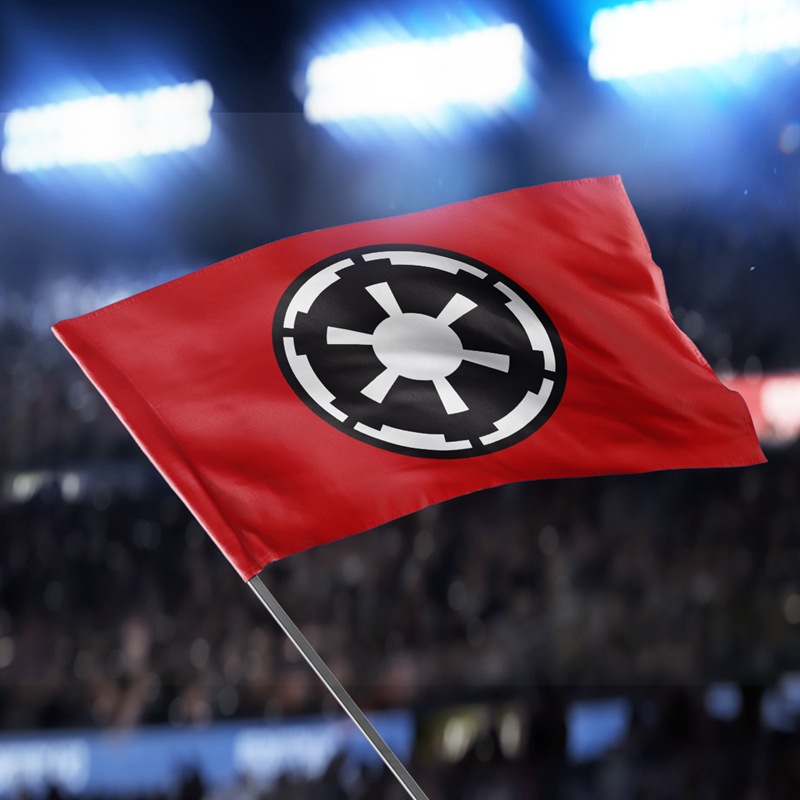 批发亚马逊星球大战旗帜 银河帝国挂布旗红色 酒吧ktv主题装饰旗