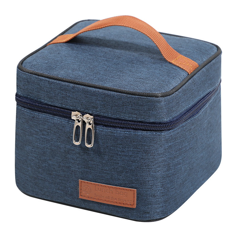 Cross-Border Foreign Trade Southeast Asia Popular Lunch Box Insulation Bag Square Cationic Waterproof Oxford Cloth Bento Insulated Bag