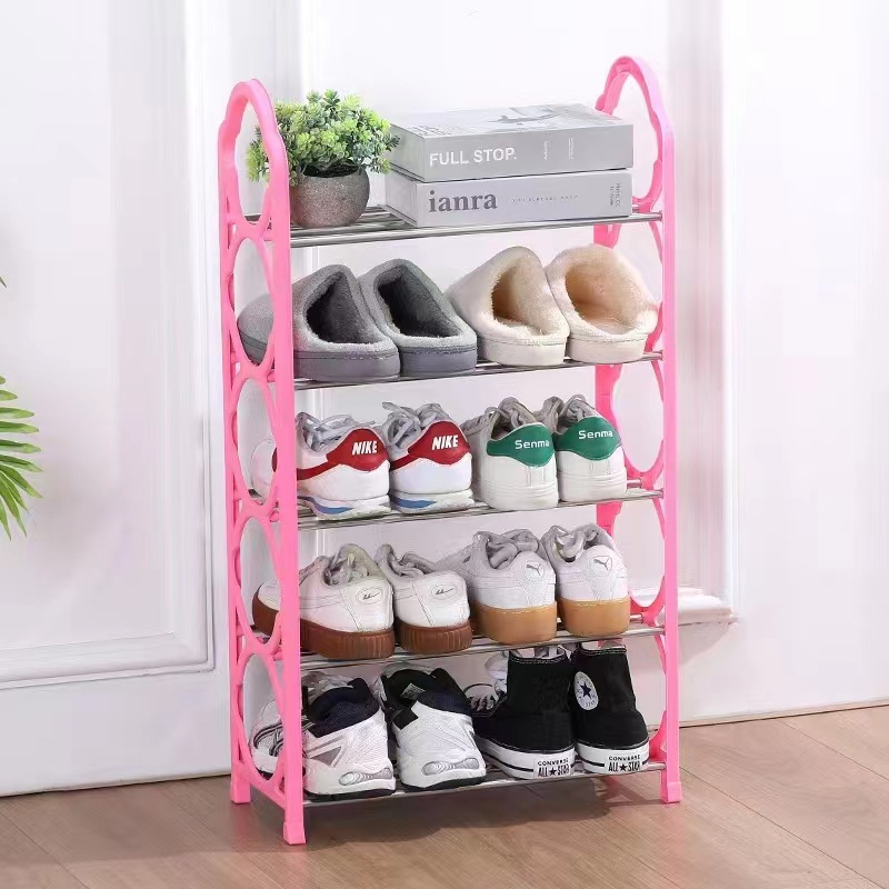 Simple Four-Layer Five-Layer Shoe Rack Home Indoor Entrance Student Dormitory Lace Shoes Storage Rack Assembly Storage Rack