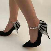 夸张复古商务多层链条鞋链 个性U形时尚几何脚饰女 欧美跨境饰品