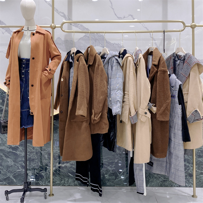 玛丝菲尔冬装库存特价清仓毛呢外套羊绒大衣品牌折扣女装尾货批发