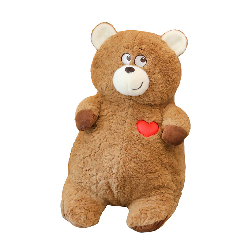 Cute Flip Turned Love Teddy Bear Little Bear Plush Toys Ragdoll Doll Confession Gift
