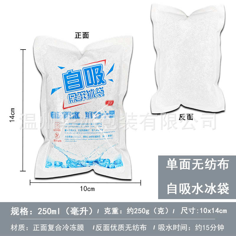 Self-Absorbent Ice Pack Wholesale Disposable No Water Injection Fresh-Keeping Refrigerated Express Dedicated Fresh Food Aviation Ice Pack