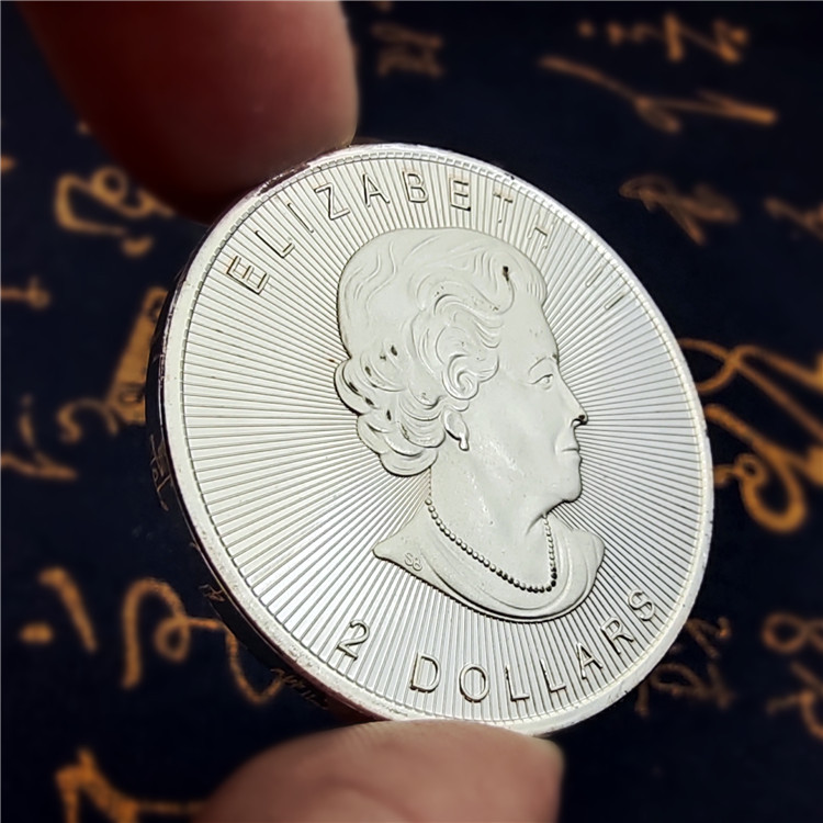 狼币外贸硬币加拿大动物纪念币 wolf coin浮雕动物硬币