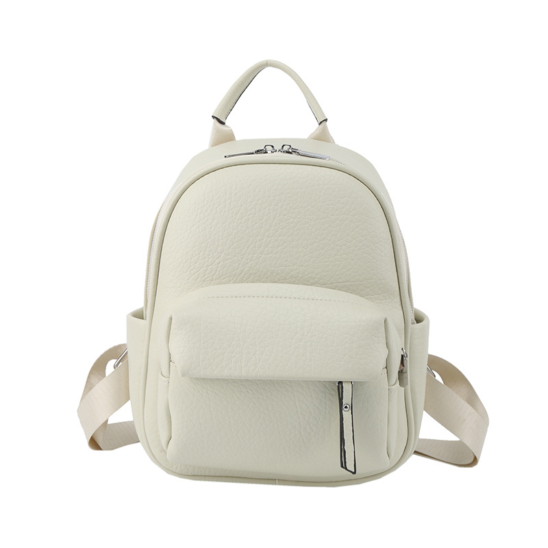 Pu Soft Leather Backpack Female 2024 New Fashion Simple Women's Backpack Commuter Travel Bag