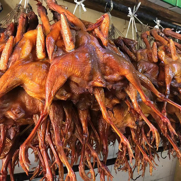 惠赞 湖北特产柴火腊鸡烟熏鸡酒店餐饮腊味500g整只腌腊食品厂家
