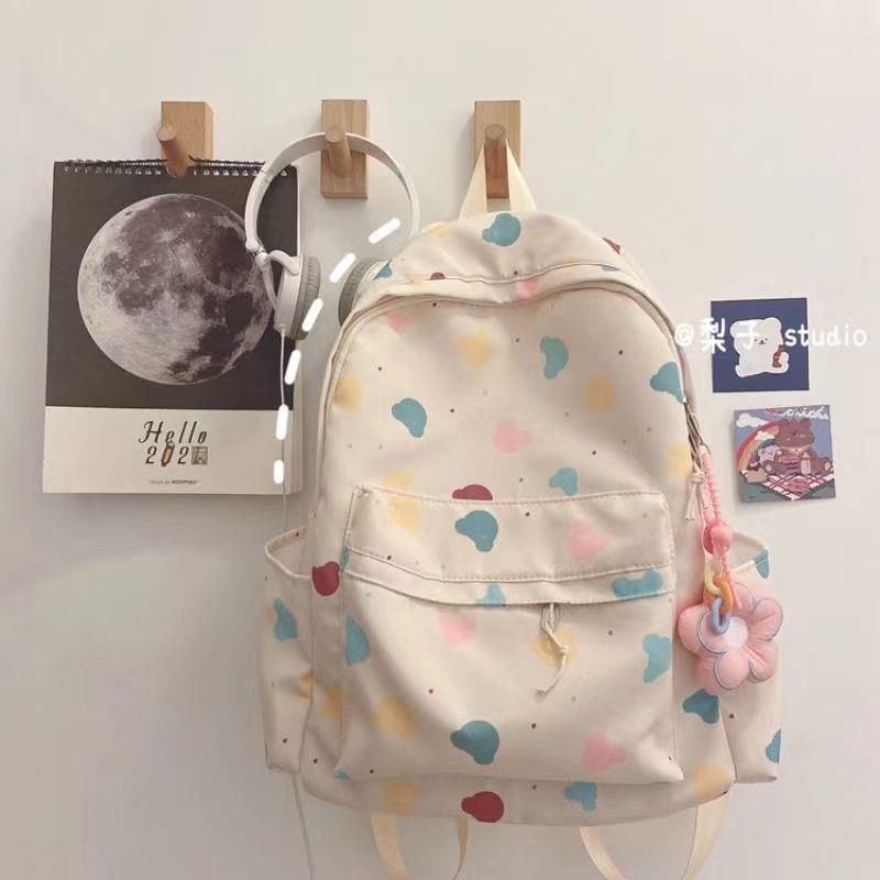 2023 New Cross-Border Korean Style Cute Refreshing Love Bear Backpack High School Primary School Student Backpack