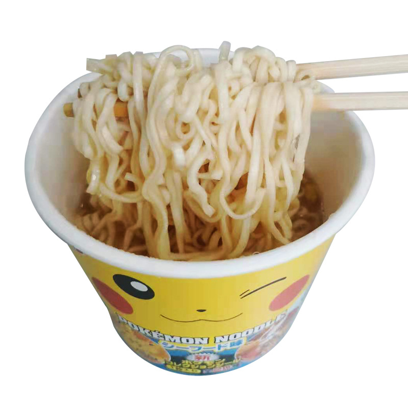 日本进口札幌一番皮卡丘杯面泡面儿童方便面迷你小公仔整箱装现货