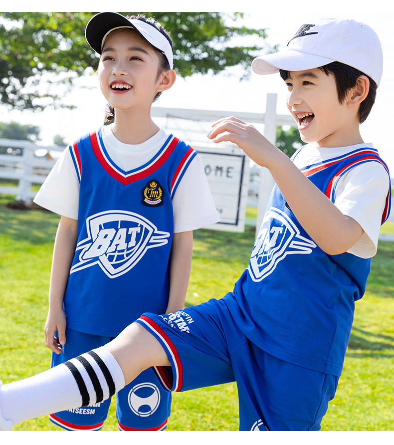 小学生校服夏季儿童短袖运动会班服幼儿园园服夏装篮球服套装定制