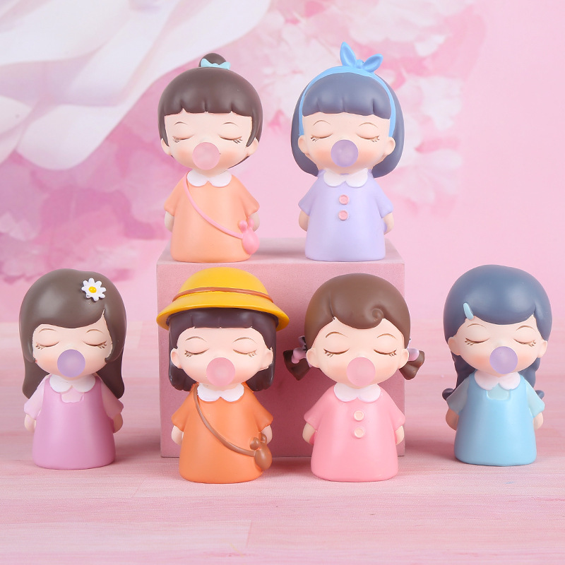 可爱少女心小女孩盲盒手办摆件闺蜜生日礼物卡通儿童节礼物送朋友