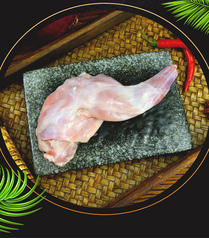 厂家包邮新鲜兔前腿烧烤食材出口标准高品质冷冻兔产品源头