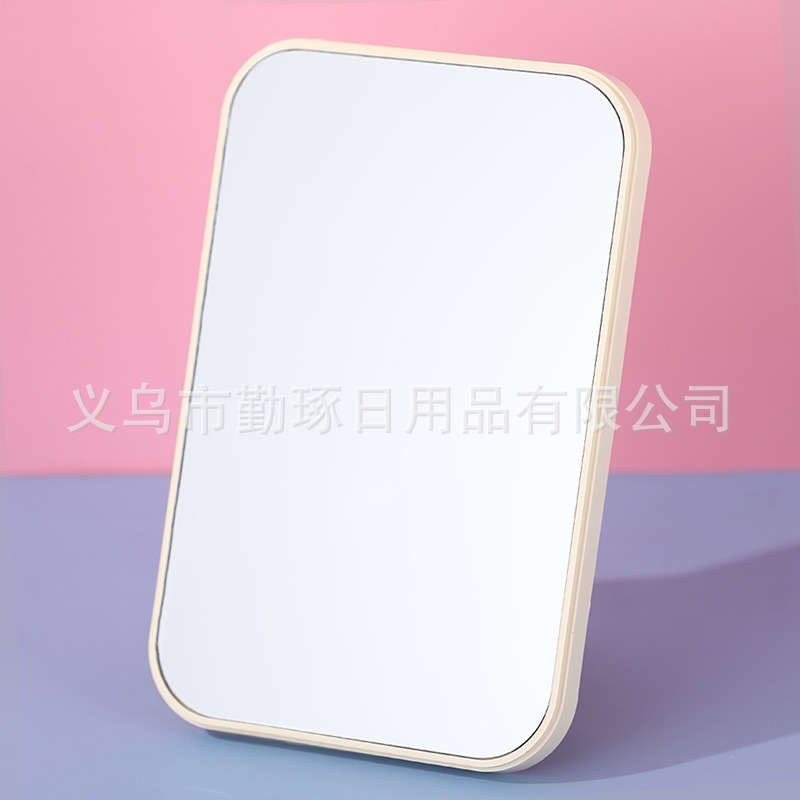 Creative Single-Sided Mirror Desktop Stand-up Desktop High Definition Vanity Mirror Dormitory Students Simple Wholesale Five-Color Makeup Mirror