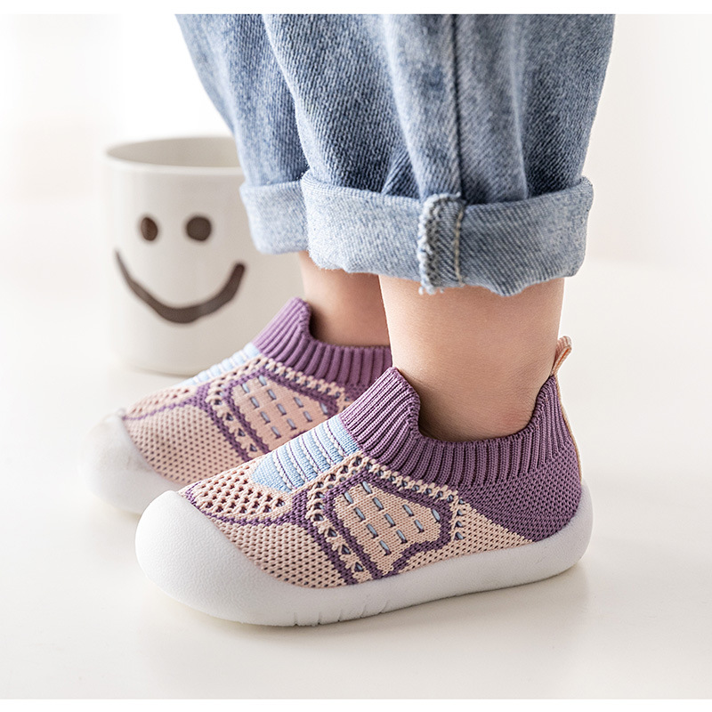 Baby Toddler Shoes Baby Shoes Soft Bottom Non-Slip 0-1-3 Years Old Spring and Autumn Boys and Girls Indoor Anti-Kick Ankle Sock