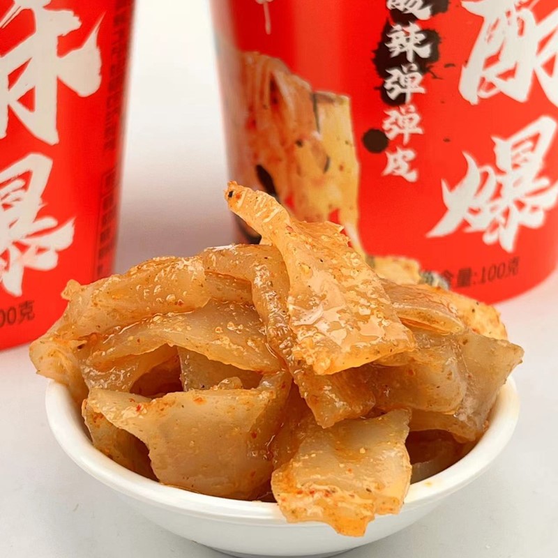 新品林老弟酥爆酸辣弹弹皮凉拌凉皮代餐懒人速食免煮网红小吃夜宵