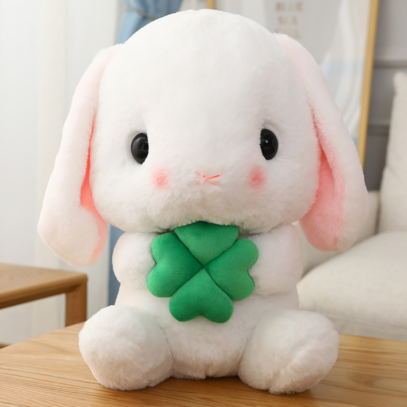 Plush Toy Long Ears Rabbit Radish Little White Rabbit Doll Pillow Large Size Cute Ragdoll One Piece Dropshipping