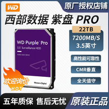 适用西部数据WD Purple Pro紫盘PRO 22TB 监控机械硬盘 WD221PURP