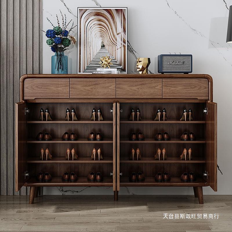 中式鞋柜进门玄关柜家用门口现代简约客厅储物柜大容量收纳柜鞋橱