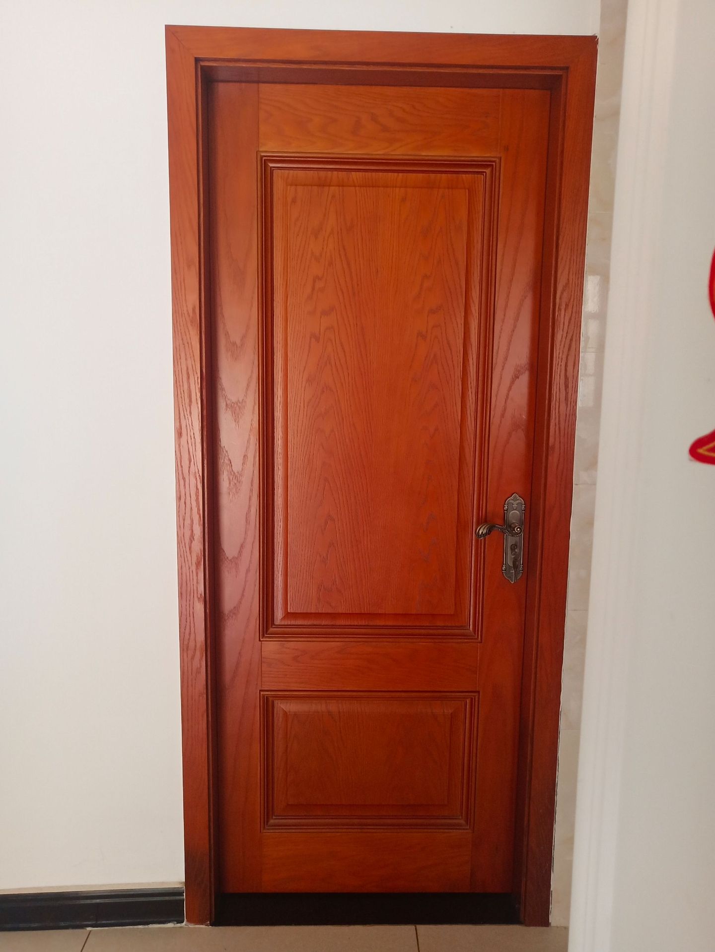 原木橡胶木烤漆实木复合烤漆免漆生态无漆防潮碳晶强化门厂家直销