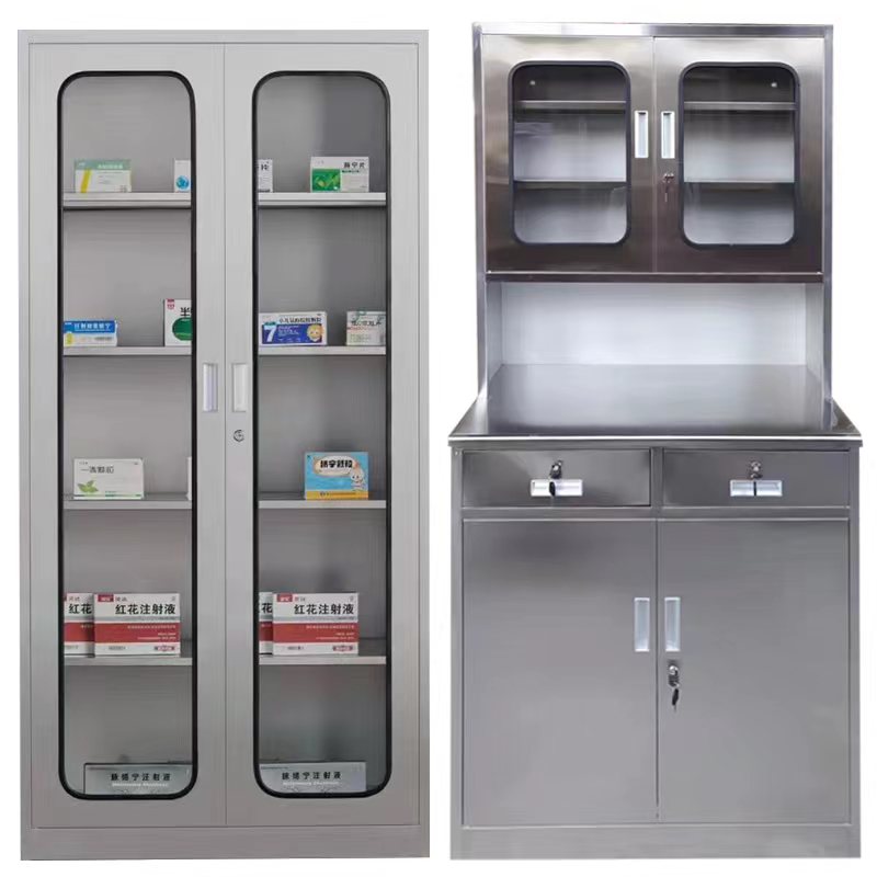 不锈钢西药柜药品柜医疗操作台器械柜仪器储藏柜药柜无菌消毒304