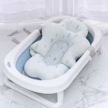 婴儿新生儿洗澡躺托宝宝浴盆网兜通用可坐躺浴架床悬浮垫洗澡罗加