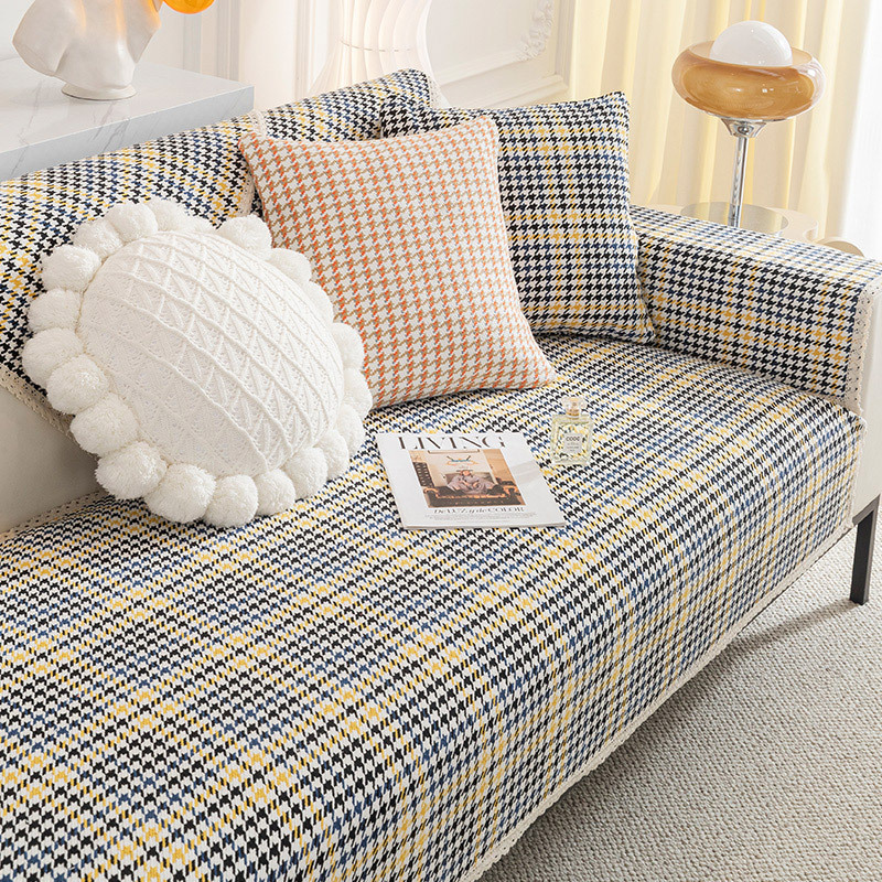 棉麻沙发垫四季通用防滑坐垫子2022年新款简约沙发套罩盖布巾