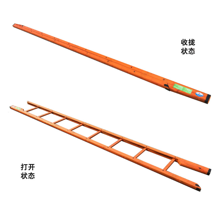 消防单杠梯两节梯拉梯抢险救援梯挂钩梯登高逃生装备器材消防梯