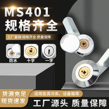 MS401铜芯十字锁 配电柜锁 配电柜门锁 配电箱锁通开防水锁