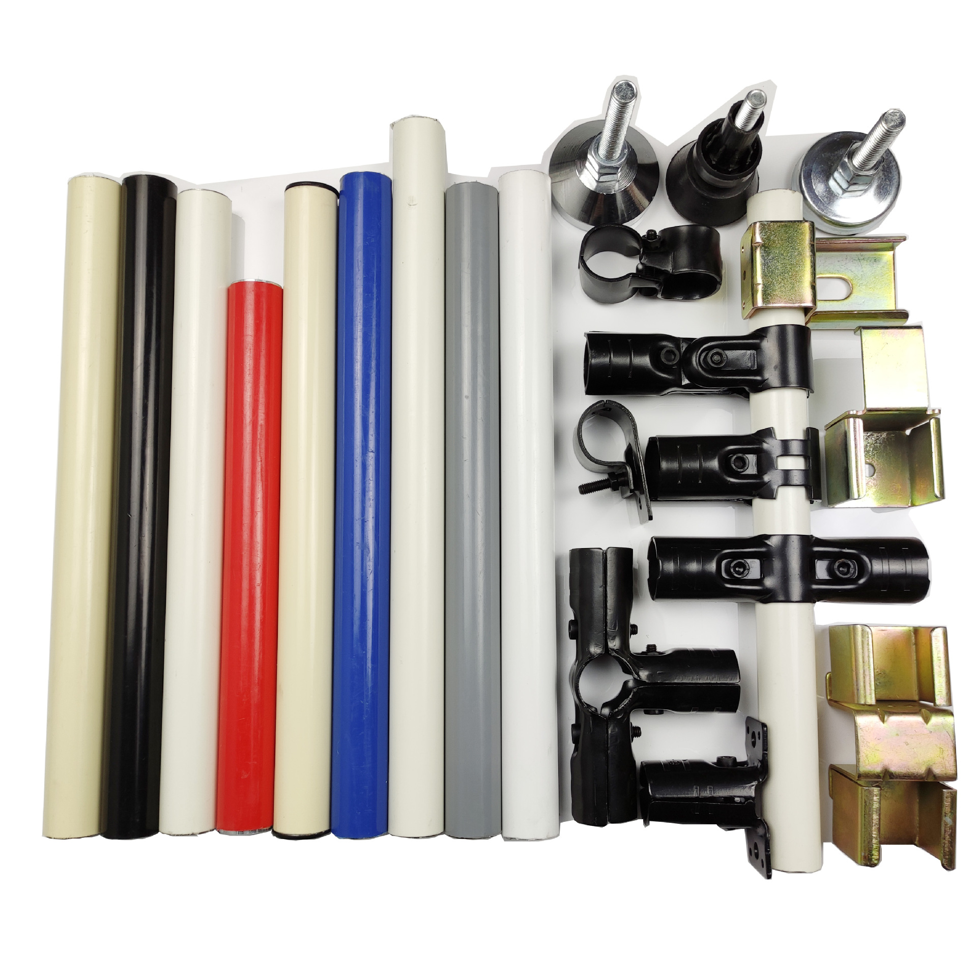 厂家现货供应精益管 防静电线棒管配件 钢塑复合管连接件工装车用