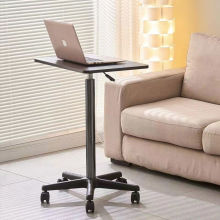 滑轮移动小桌子站立式工作台可升降小型床边桌笔记本电脑办公书桌