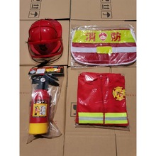 儿童消防服男女童职业小孩子消防扮演套装小消防员消防套装幼儿园